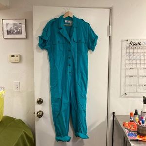Vintage Turquoise Jumpsuit